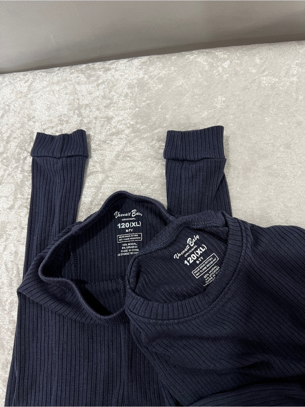Vaenait Baby Lot of 2 set pajama boy's blue and gray tie-dye size 6/7 Years - Picture 10 of 10